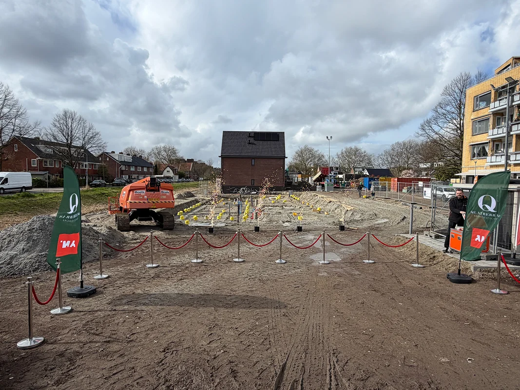 Feestelijke start bouw Quatrebras Centrum Het Lint